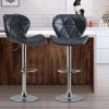 Bar Chair Scandinavian Design; Swivel Lift; Suitable for Dining and Kitchen Bar Chairs (2 Pieces)