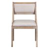 TREXM Retro Wood Dining Chairs Set of 2; Upholstered Chairs with Solid Wood Legs and Frame for Kitchen; Living Room; Dining Room (Natural Wood Wash)