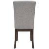 TOPMAX Farmhouse 4-Piece Wood Dining Chair Set for 4; Kitchen Upholstered Dining Chairs for Small Places; Gray