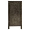 U-style Wood Storage Cabinet with Doors and Adjustable Shelf; Entryway Kitchen Dining Room; Grey