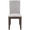 TOPMAX Farmhouse 4-Piece Wood Dining Chair Set for 4; Kitchen Upholstered Dining Chairs for Small Places; Gray