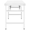vidaXL Kitchen Folding Work Table 47.2"x24"x32" Stainless Steel