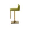 SUPERJARE Bar Stools - Swivel Barstool Chairs with Back; Modern Pub Kitchen Counter Height; velvet ( 1pc/ctn )