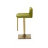 SUPERJARE Bar Stools - Swivel Barstool Chairs with Back; Modern Pub Kitchen Counter Height; velvet ( 1pc/ctn )